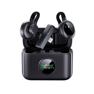 Microphone cravate sans fil invisible avec suppression du bruit par IA, rechargeable par USB-C, pour interview, podcast, enregistrement en <span class=keywords><strong>studio</strong></span> - Product Image 3