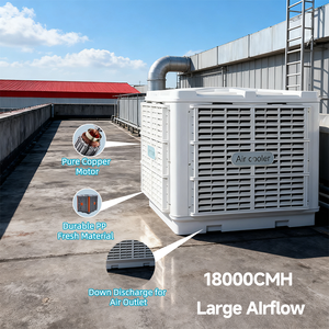 18000cmh nhà máy mới-treo tường AC Inverter chia điều hòa không khí làm mát không khí bay hơi với thành phần bơm đáng tin cậy - Product Image 3