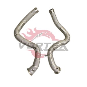ท่อไอเสีย Vortex Heat Shield Racing Exhaust Downpipe สำหรับ Mercedes-Benz C63 C63S AMG W205 4.0T ปี 2019+ - Product Image 1