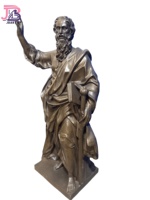 Figurines en bronze de Saint Paul et Saint Pierre pour usage liturgique