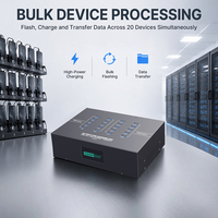 Sipolar A-223 Hub USB 3.0 de 20 Puertos, Estación de Carga de Alta Potencia de 200W, Divisor USB Multipuerto para Carga de Teléfonos, Tablets y Dispositivos Móviles