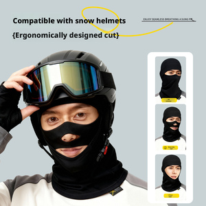 Pasamontañas para Hombre XRD NBR de Doble Núcleo, Máscara de Esquí Cortavientos, Pasamontañas Térmico para Clima Frío, Capucha Térmica de Invierno para Esquí, Ciclismo y Casco - Product Image 4