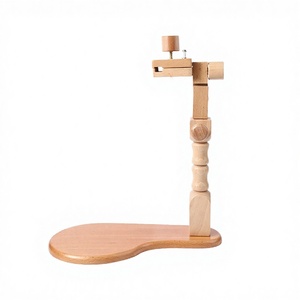 Aro de Bordado de Madera Ajustable con Rotación de 360 Grados, Ecológico, Soporte de Escritorio para Tejer a Mano, Kit de Costura, Marcos y Anillos - Product Image 4