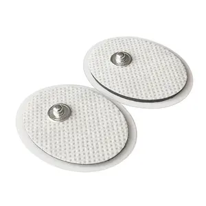 Cuscinetti per elettrodi a bottone ovale piccolo in tessuto di dimensioni personalizzate patch per elettrodi per terapia fisica - Product Image 2