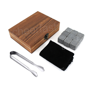 Blocs de glace réutilisables en <span class=keywords><strong>granit</strong></span>, 10 pièces, cadeau de 9 pierres à <span class=keywords><strong>whisky</strong></span>, accessoire de cuisine - Product Image 1