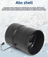 Kipas Saluran Rotor Eksternal 24V DC 3/4-inci dengan Motor ABS yang Kuat dan Pengatur Kecepatan Rendah Kebisingan untuk Ventilasi Komersial