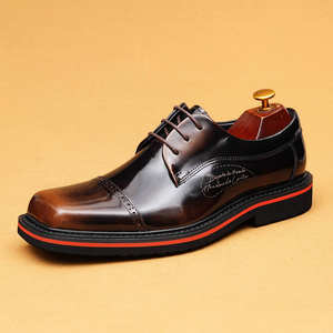 New Men's Genuine Leather Slip-On Oxford Business Formal <b>Shoes</b> <b>Waterproof</b> Breathable Fashion Trendy Office Casual <b>Shoes</b> - Product Image 6