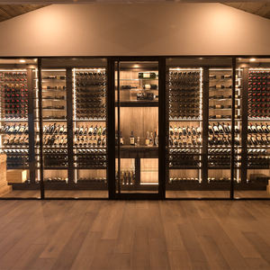 Vinoteca de Acero Inoxidable de Gran Capacidad con <span class=keywords><strong>Refrigerador</strong></span> de Doble Zona Eléctrico <span class=keywords><strong>a</strong></span> Baterí<span class=keywords><strong>a</strong></span> para Uso en Restaurantes y Villas - Product Image 2