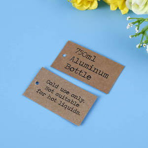 Étiquette suspendue en papier kraft personnalisée / Étiquette suspendue pour jeans / Étiquette suspendue en cuir - Product Image 2