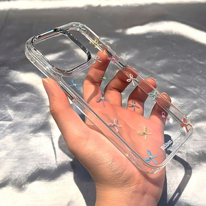 เหมาะสำหรับ iPhone 17 Pro Max เคสใสแบบนิ่มลายโบว์สีสันสดใสเต็มจอพร้อมรูขนาดใหญ่ เคสกันกระแทก - Product Image 5