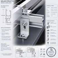 Hochbelastbare Klasse 8 SUS304 Edelstahl-Hängebolzen mit Flanschmutter und EPDM-Dichtscheiben-Set für Solardächer