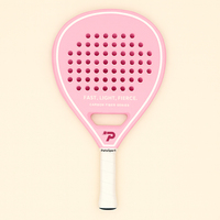 2025 nouveau Design série Macaron finition mate 15 noyau EVA 37mm épaisseur raquette de Padel en Fiber de carbone avec Sport de style de vie pour femme