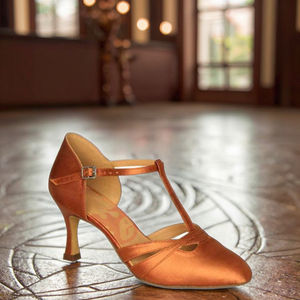 EVKOO Personalizado 7,0 cm Tacón <span class=keywords><strong>Cubano</strong></span> Punta Cerrada Zapatos de Baile de Salón para Mujeres Tacones Altos Marca 47043 - Product Image 6