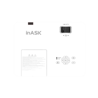 Projecteur de formation InASK CW460 Business HD Home Office 4600 Lumens Luminosité Projecteur LCD