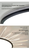 Lustre de plafond moderne en acrylique LED JYLIGHTING pour chambre à coucher, éclairage intérieur de luxe avec alimentation secteur