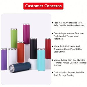 แก้วกาแฟแบบมีโลโก้สั่งทำขนาด 16 ออนซ์ สำหรับเครื่องดื่มและชา ขวดน้ำพกพา แก้วน้ำเดินทางน้ำหนักเบาพิเศษ แก้วน้ำเก็บความร้อนสุญญากาศแบบโลหะ - Product Image 6