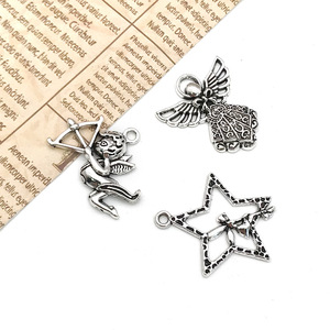 New Unique Fine Jewelry Pendants <strong>Charms</strong> <strong>Silver</strong> Metal Alloy Beads Angel fairy Dancer Cupid Ornament Antique Beads <strong>Charms</strong> Pendant - Product Image 2