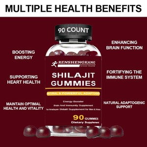OEM Shilajit Gummies Sugar Free Energy Booster <strong>Brain</strong> and Immunity Supplement Pure Himalayan Shilajit Supplement for Men &amp; Women - Product Image 4