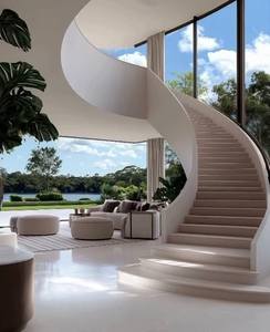 Forestar Factory Custom Luxury Design Aluminum/Carbon Steel/Stainless Steel Spiral Staircase for Indoor <strong>Home</strong> <strong>Renovation</strong> - Product Image 5