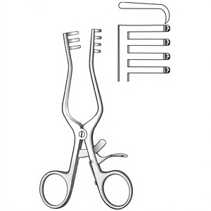 เครื่องมือผ่าตัดแบบยึดติดด้วยตัวเอง Weitlaner Retractor ขนาด 16.5 ซม. / 6-1/2 นิ้ว ฟันขนาด 3:4 คม ทำจากสแตนเลส - Product Image 1