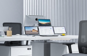 Xách tay 13.3 inch USB Loại C chơi game LCD màn hình hiển thị xách tay kép ba Quad Màn hình máy tính xách tay màn hình Triple Extender - Product Image 3