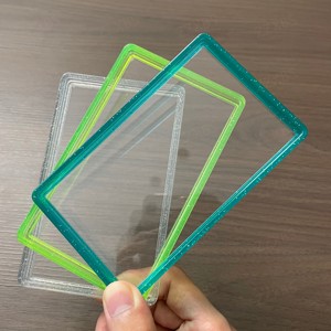 Protection antichoc pour slabs de cartes PSA, protecteur de carte en TPU dégradé, plaque arrière en acrylique transparent, 41 couleurs - Product Image 5
