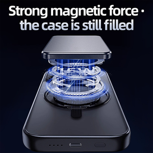 2025 Portable en alliage d'aluminium Ultra mince aimant centrale électrique sans fil chargeur rapide Interface d'entrée USB PD type-c téléphone portable - Product Image 3