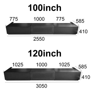 Meuble TV de salon OEM 100-120 pouces avec écran de projection, ensemble de projection laser UST intelligente RS2(100)-3, meuble TV en bois pour - Product Image 5