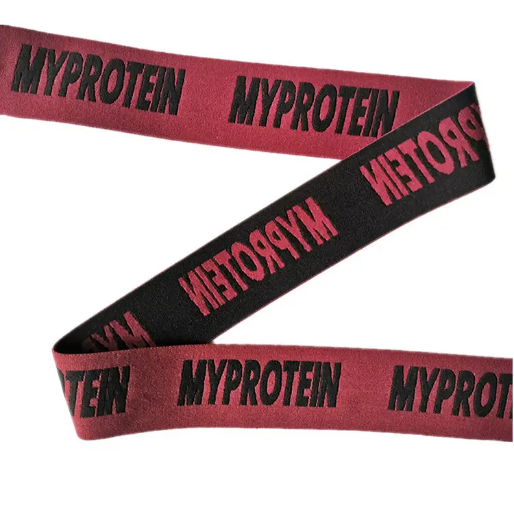 Manufacturer Jacquard Designer Custom Elastic Band Polyester Logo Waist Band Ribbon Nylon Customized Waistband Elastic Straps