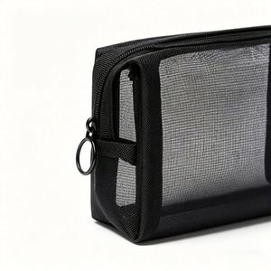 Bolsa de Viaje con Cierre, Ligera, Pequeña, de Nailon, para Monedas, Lápiz Labial, Cosméticos, Bolsa de Almacenamiento de Malla - Product Image 4