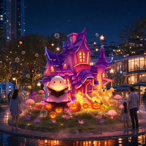 Lindas linternas flotantes de fantasmas de dibujos animados de Zigong, luces decorativas de Halloween para exteriores, para parques temáticos, plazas y pueblos junto al río. - Product Image 3