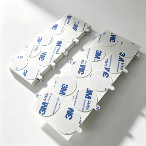 Autocollants d'étiquettes postales rondes en cire transparente à double couche, découpés sur mesure, adhésifs, tailles personnalisées, fabriqués en usine OEM - Product Image 2