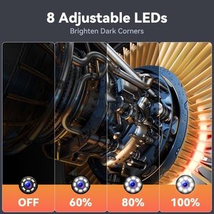 <span class=keywords><strong>Camera</strong></span> nội soi công nghiệp 4.3 inch IPS 1920P HD, ống kính 8mm, chống nước IP67, 8 đèn LED điều chỉnh, cáp mềm bán cứng 16.4FT - Product Image 2