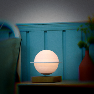 3D Printed 12CM Moon Night <b>Light</b> Modern Magnetic Levitation Touch Control LED 3 Colors <b>Plug</b>-<b>In</b> Dimmable Kids Room Night <b>Light</b> - Product Image 6