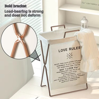 Panier à linge pliable Panier de rangement pliable pour vêtements sales Poubelle à linge pour chambre à coucher
