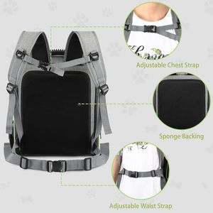 Factory Price High Density Oxford Breathable Zipper Reflective Multi-functional Expandable <b>Pet</b> Backpack <b>Carrier</b> for Cats - Product Image 3