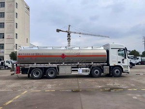 Economic Model Aluminum Alloy Gasoline Tank Truck Price 20000L-35000L Tank Type Gas Transporter Refuel Aircraft 8*4 Truck - Product Image 5