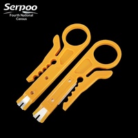 Mini-couteau jaune multifonctionnel pour dénuder les fils, simple, directement du fabricant, pour système de câblage téléphonique