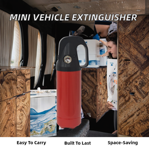 เครื่องดับเพลิงติดผนังเหล็กกล้าคาร์บอนสีแดงขนาดเล็ก - Product Image 2