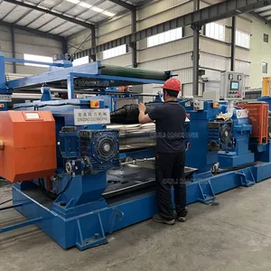 XK-560 Good Quality Rubber Mixing Mill Silicone Rubber 2 Roll Mixing Mill Nature Rubber Open 2 Roll Machine