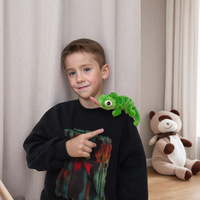 Peluche magnétique à porter à l'épaule : Jésus, Caméléon, Lézard, Lémur, Grenouille, Perroquet, Souris, Hibou – Cadeau