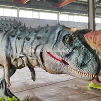 Jurassic Park için Özelleştirilmiş Animatronik İnteraktif Dinozor Modeli, Dinozor Ülkesi Dekorları Olarak Gerçek Boyutta Carnotaurus Robotu
