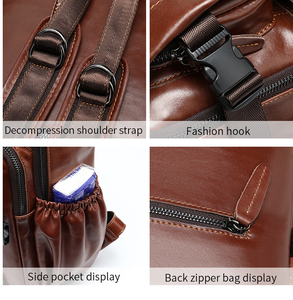 Рюкзак из натуральной кожи для путешествий - Product Image 5