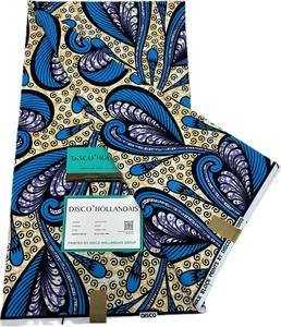 Tela Ankara <span class=keywords><strong>Africana</strong></span> Premium con Estampado de Cera, 100% Algodón, Tela Batik Engrosada, Batik de Doble Cara con Proceso de Coloración Resistente para Confección de Ropa - Product Image 4