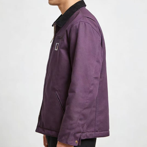 Vêtements de travail pour voiture, <span class=keywords><strong>polo</strong></span> en toile épaisse de haute qualité, poche avant, col rabattu, fermeture éclair pour homme, avec logo - Product Image 2