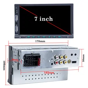 कार स्टीरियो 7'' डुअल यूएसबी एसडी टाइप सी फास्ट चार्जिंग टच स्क्रीन मिरर लिंक बैक अप कैमरा बीटी एफएम रेडियो एमपी5 कार स्टीरियो प्लेयर