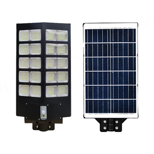 โคมไฟถนนพลังงานแสงอาทิตย์100W 200W 300W 400W พร้อมเซ็นเซอร์เรดาร์และรีโมทคอนโทรล ABS จัดอันดับ IP65กลางแจ้ง - Product Image 1