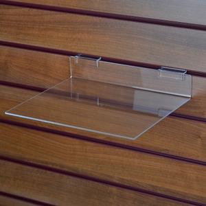 Étagère murale en acrylique transparent avec bande de prix, Parede Ripas, porte-billets intégré, présentoir à chaussures pour mur à rainures - Product Image 6