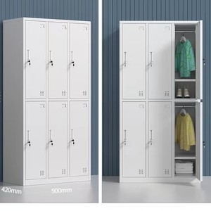 Steel <b>Locker</b> for School and Hospital Use Staff Gym Clothes Storage Cabinet with Metal Construction - Product Image 2