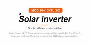 Sistema Solar Growatt <span class=keywords><strong>SMA</strong></span> de <span class=keywords><strong>10KW</strong></span> MPPT en Oferta, Inversor de Onda Sinusoidal Pura de 3000W Conectado a la Red, Uso Doméstico, 60Hz, Trifásico, 1 Año de Garantía - Product Image 2